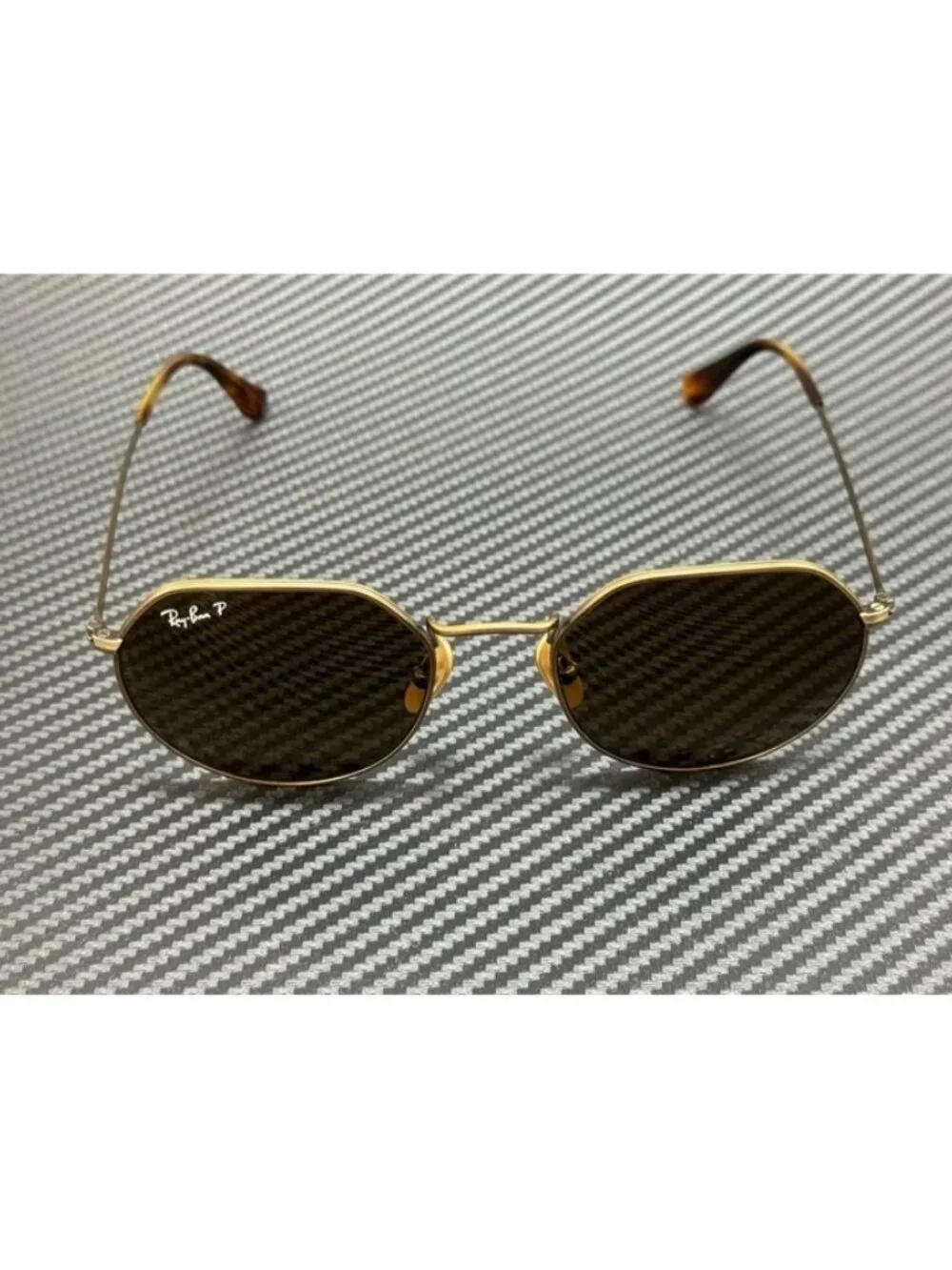 New Ray-Ban Men Matte Brown Titanium Sunglasses 53-20-145